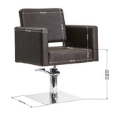 Gabbiano Ankara hairdressing chair brown - BVShop