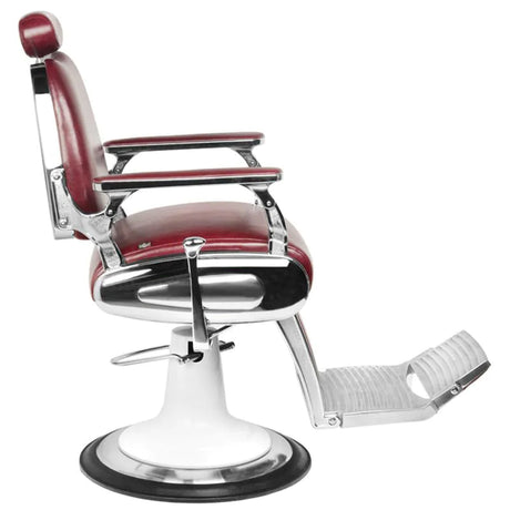 Gabbiano barber armchair moto style burgundy - BVShop
