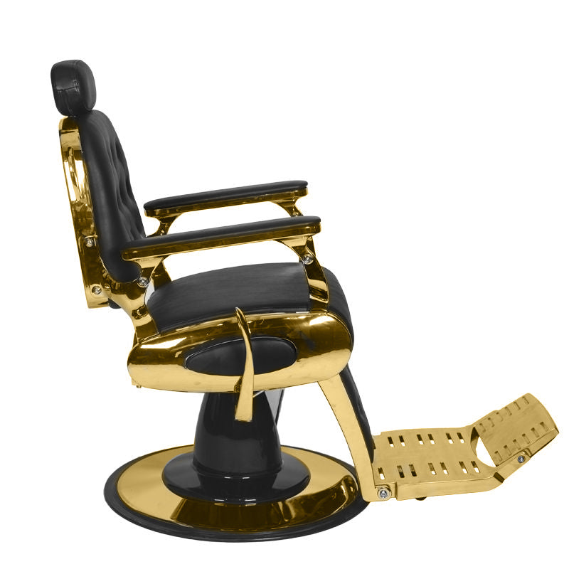 Gabbiano Barber Chair Grancesco black and gold - BVShop