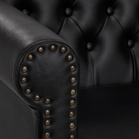 Gabbiano Berlin hairdressing chair, black and gold - BVShop