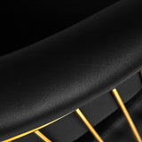 Gabbiano hairdressing chair Lille gold black - BVShop