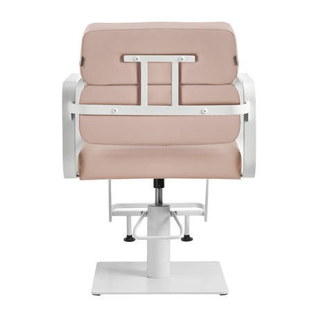 Gabbiano hairdressing chair Porto white beige - BVShop