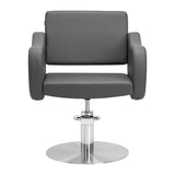 Gabbiano hairdressing chair Sewilla Gray INOX base - BVShop