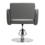 Gabbiano hairdressing chair Sewilla Gray INOX base - BVShop
