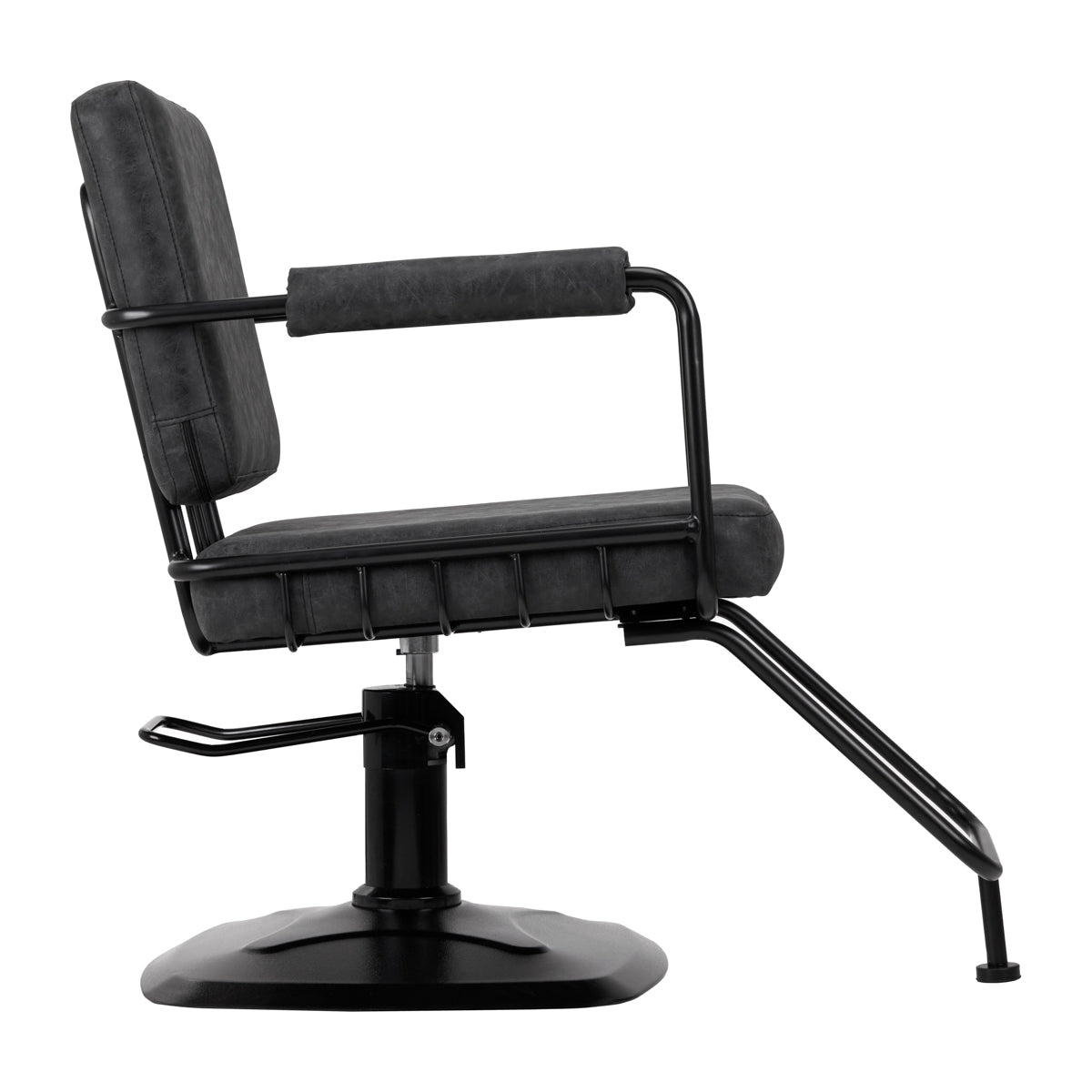 Gabbiano Katania Loft Old Leather hairdressing chair black - BVShop