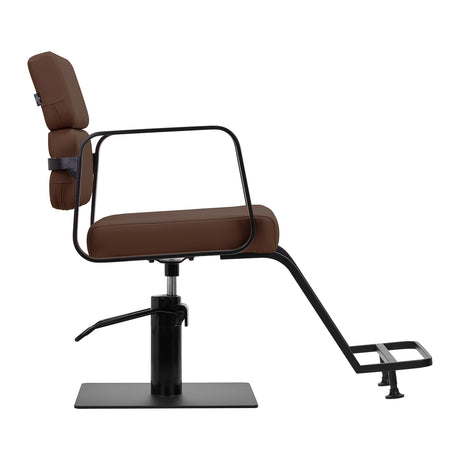 Gabbiano Porto hairdressing chair black chocolate - BVShop
