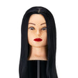 Gabbiano WZ2 hairdressing training head, synthetic hair, color 1#, length 24" - BVShop