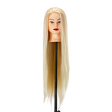 Gabbiano WZ2 hairdressing training head, synthetic hair, color 613#, length 24" - BVShop