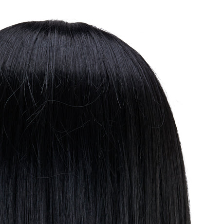 Gabbiano WZ4 training head with beard, synthetic hair, color 1#, length 8"+6" - BVShop