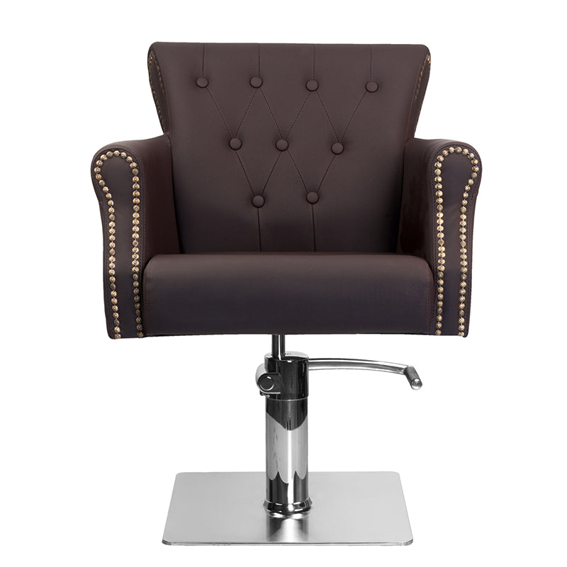 Hair system barber chair ber 8541 brown - BVShop