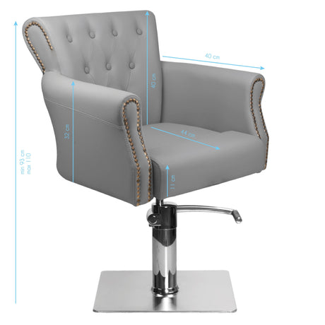 Hair system barber chair ber 8541 gray - BVShop