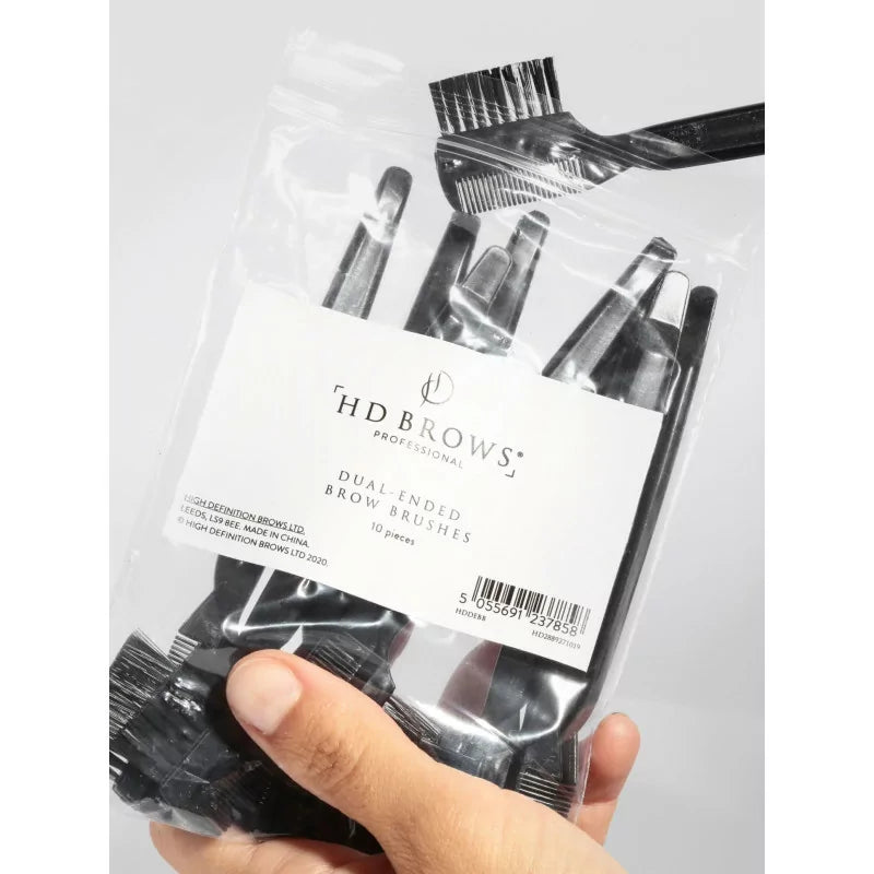 فرشاة حواجب مزدوجة النهاية من HD Brows، 10 قطع
