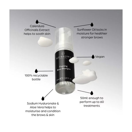 شامبو حواجب رغوي من إتش دي براوز 50ml