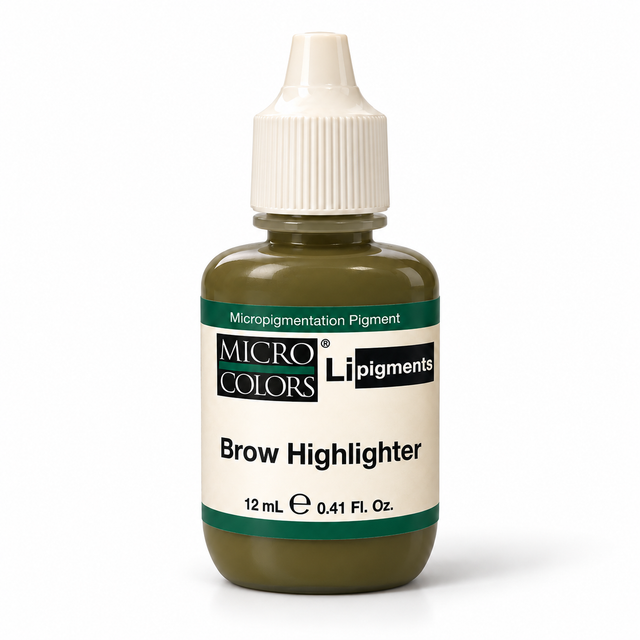 Li Pigments Micro Colors Brow Highlighter Modifier 12ml — bottle on white background with soft shadow