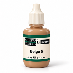 Li Pigments Micro Colors Beige 5 Pigment 12ml — bottle on white background with soft shadow