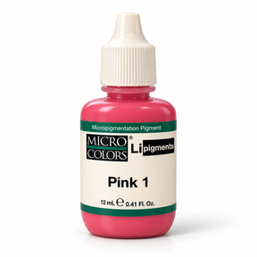Li Pigments Micro Colors Pink 1 Pigment 12ml — bottle on white background with soft shadow