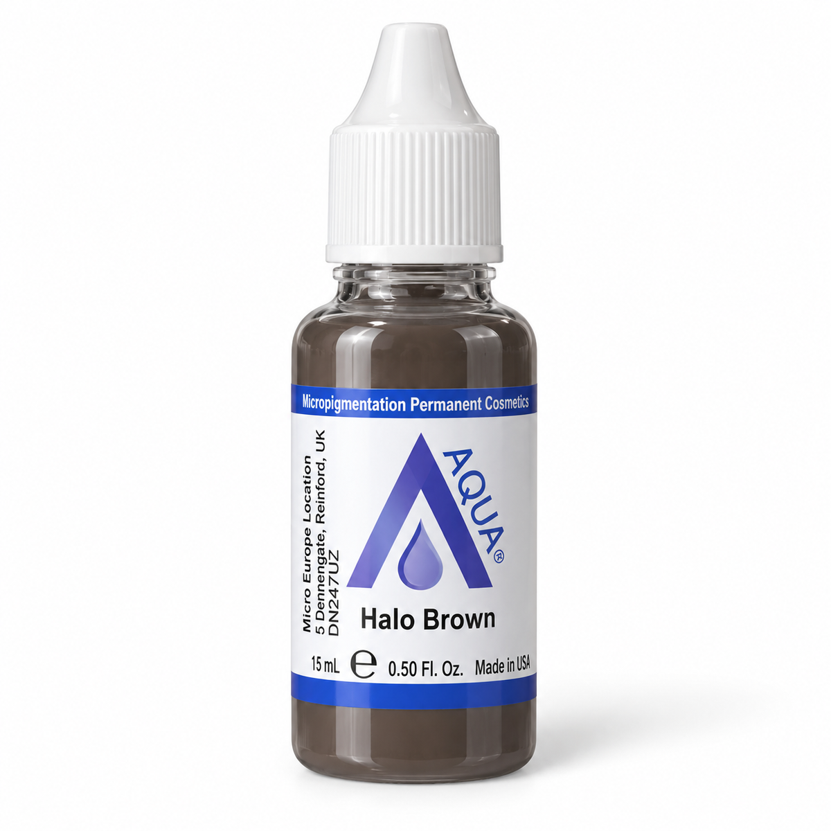 Li Pigments Aqua Halo Brown Pigment 15ml — bottle on white background with soft shadow