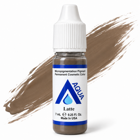 Li Pigments Aqua Latte Pigment 7ml — bottle with a liquid pigment colour swipe