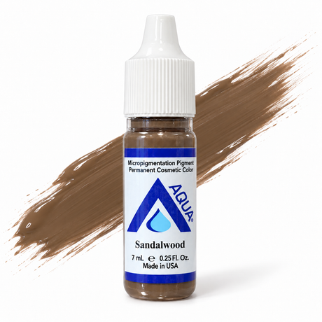 Li Pigments Aqua Sandalwood Pigment 7ml — bottle with a liquid pigment colour swipe