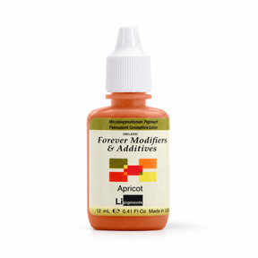 Li Pigments Forever Apricot Modifier 12ml — product bottle on white with soft shadow
