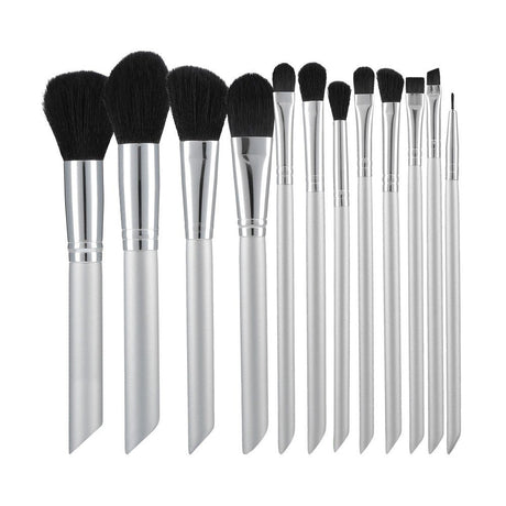 MIMO MAKEUP BRUSH GREY 12PCS SET - BVShop