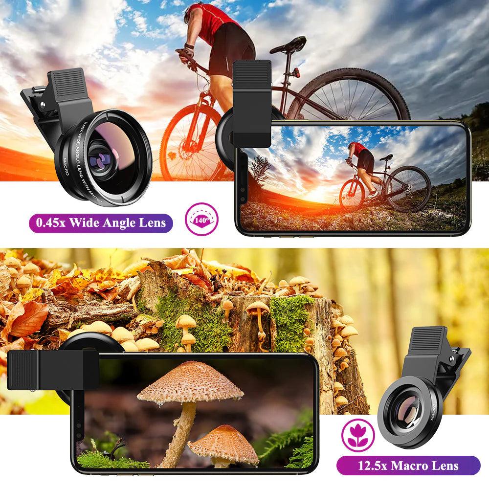 Mobile Phone Wide Angle And Macro Camera Lens - BVShop
