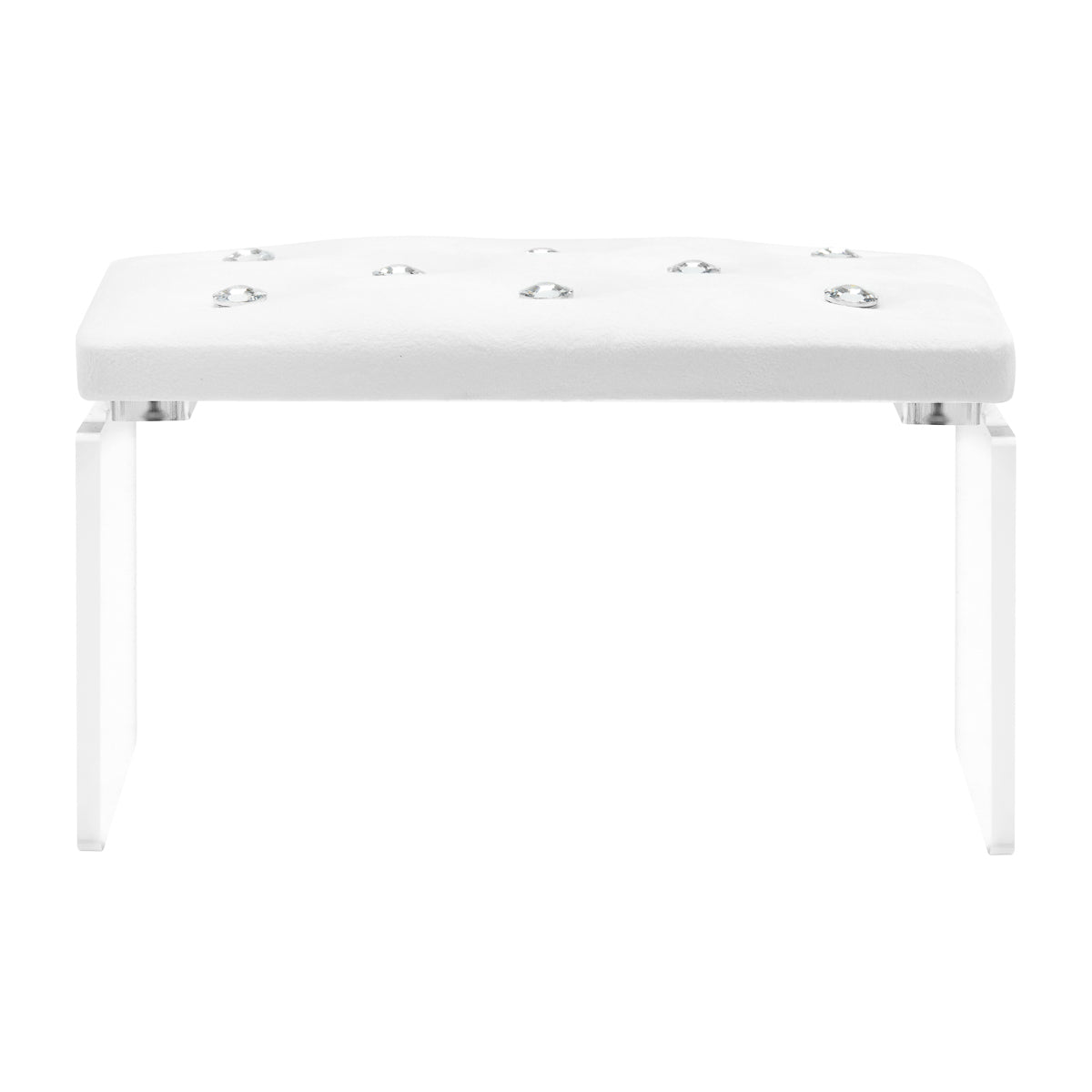 Momo Diamond manicure support stand Velour white - BVShop