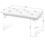 Momo Diamond manicure support stand Velour white - BVShop