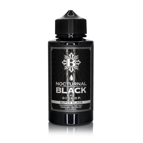 Nocturnal By Bishop Super Black 295ml — زجاجة على خلفية بيضاء