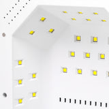 OCHO NAILS LED UV lamp X22 72W wireless white with mirrored bottom - BVShop