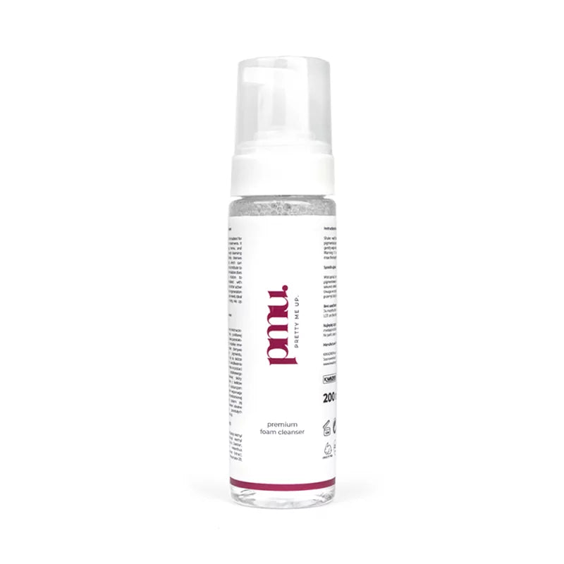 Kwadron PMU Pretty Me Up Cleansing Foam 200ml, gentle facial cleanser with foaming texture for makeup removal and skin refreshment
