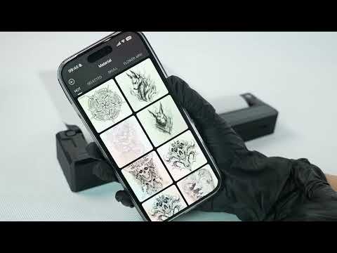 ماست دراجونهوك A4 طابعة قوالب الوشم الحرارية اللاسلكية
