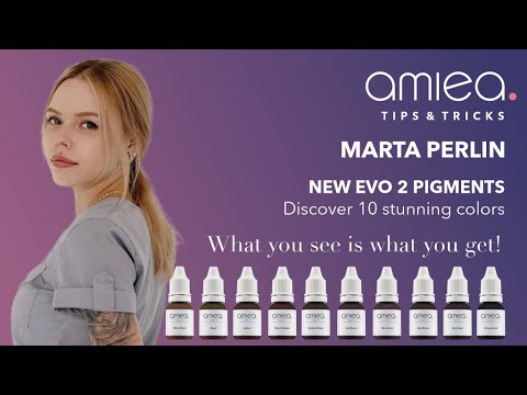 صبغات Amiea EVO2 دافئة متوسطة 10 مل