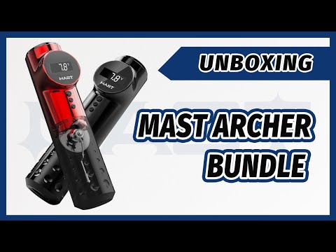 ماكينة الوشم اللاسلكية Mast Archer بقلم أسود وضربة 4.2 مم