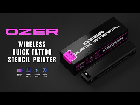 طابعة استنسل الوشم السريعة اللاسلكية OZER