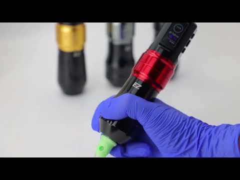 قلم ماكينة بلوتوث EZ Tattoo P3 Pro باللون الأسود اللامع