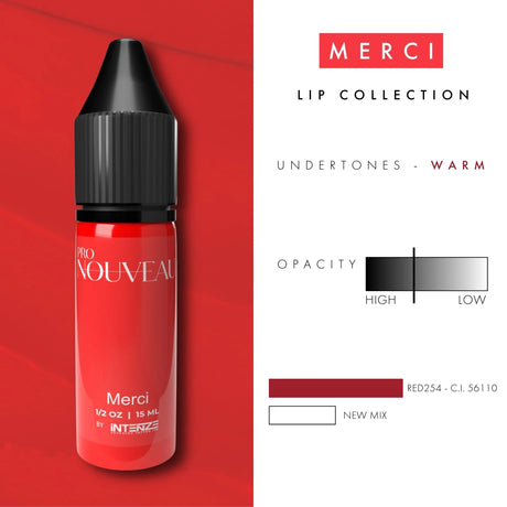 Pro Nouveau Lip Pigments By Intenze Merci 15ml - BVShop