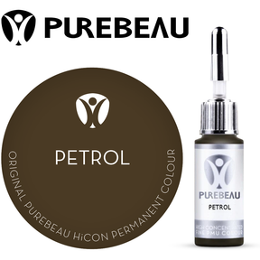 Purebeau Petrol 10ml HiCON، عبوة صبغة للحواجب وعينة لون