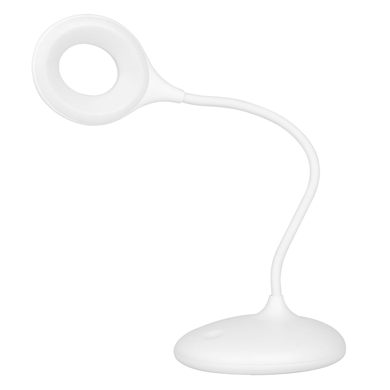 Ring led lamp snake on the desk white - BVShop