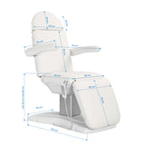 Sillon Eclipse electric cosmetic chair 3 actuators white - BVShop