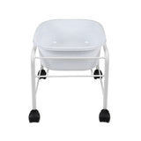 Simple pedicure tray with white wheels - BVShop