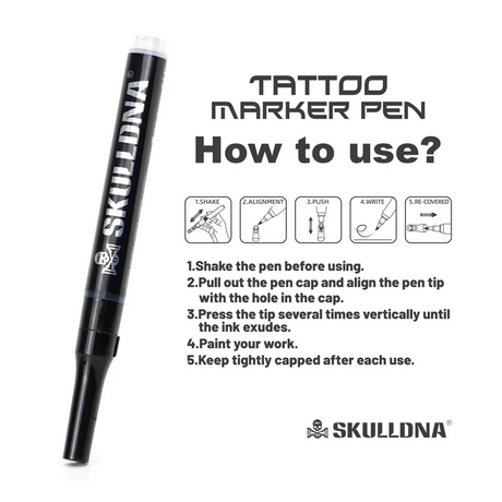 SKULLDNA Tattoo Marker Pen - BVShop