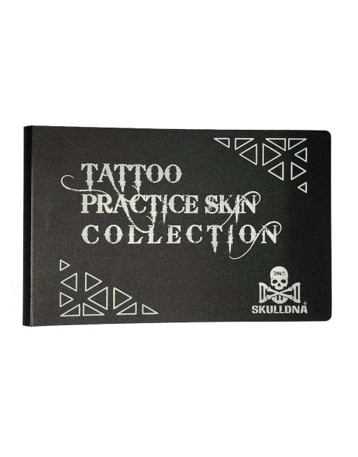 AVASkulldna tattoo practice skin collection featuring realistic silicone skins for tattoo training and practice sessions.