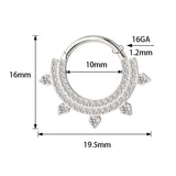 خاتم مزدوج الخطوط من التيتانيوم