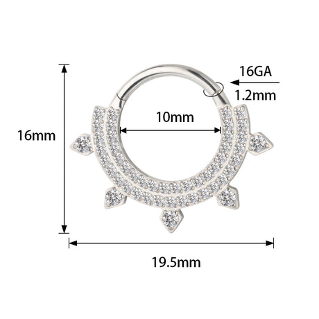 خاتم مزدوج الخطوط من التيتانيوم