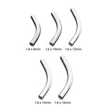 باربل منحني من التيتانيوم للثقب