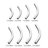 باربل منحني من التيتانيوم للثقب