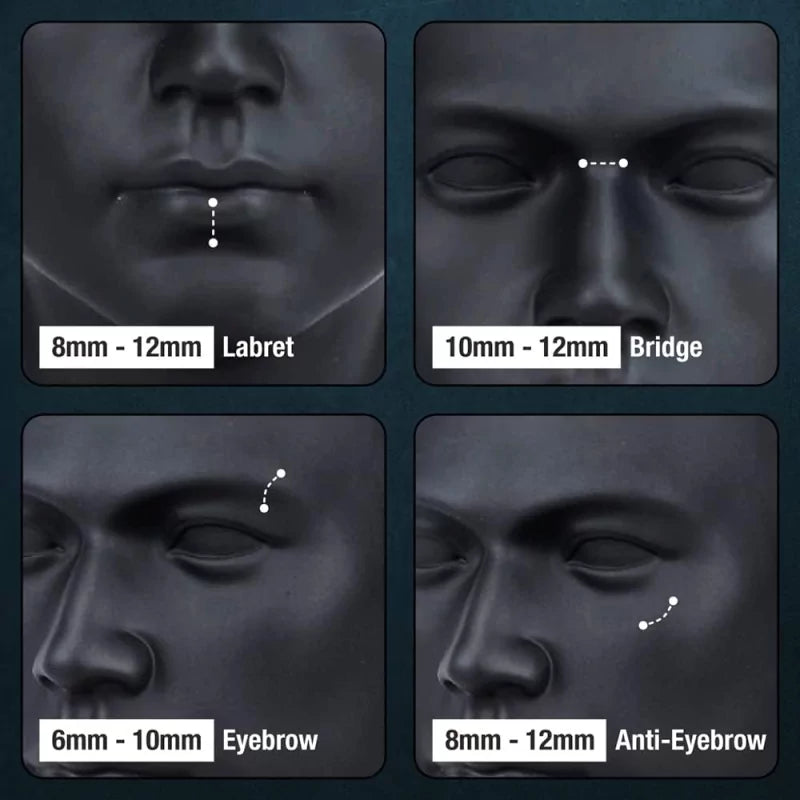 لابريت منحني قابل للدفع من التيتانيوم