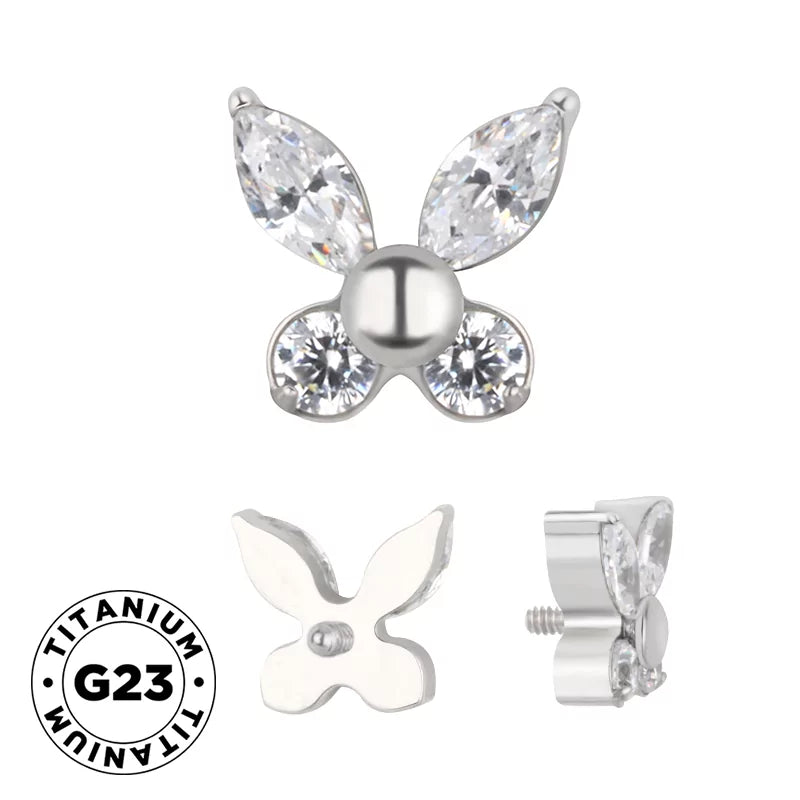 خاتم التيتانيوم فراشة