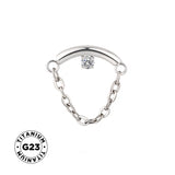 سلسلة خاتم التيتانيوم المتدلية